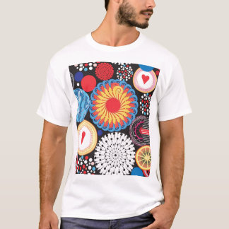 T-shirt Rayon foncé : Motif circulaire lumineux