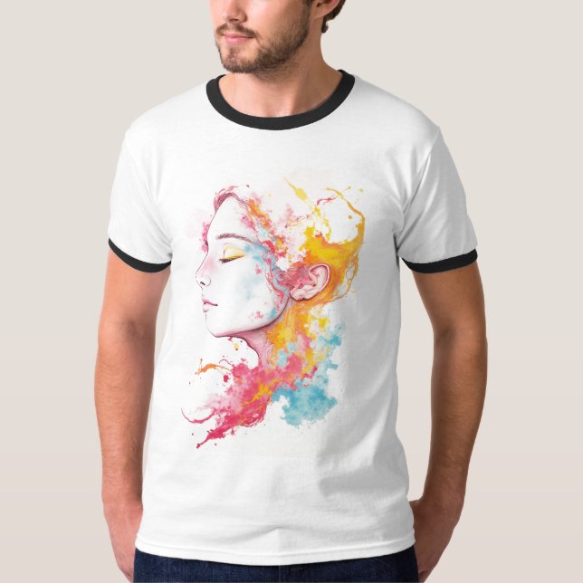 T-shirt Rayon intérieur (blanc) (Devant)