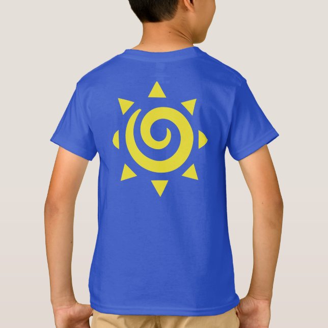 T-shirt Rayon spiral soleil Art (Dos)
