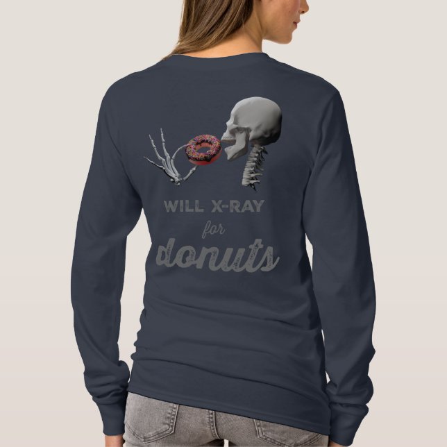 T-shirt Rayon X pour les beignes et le symbole de rayonnem (Dos)