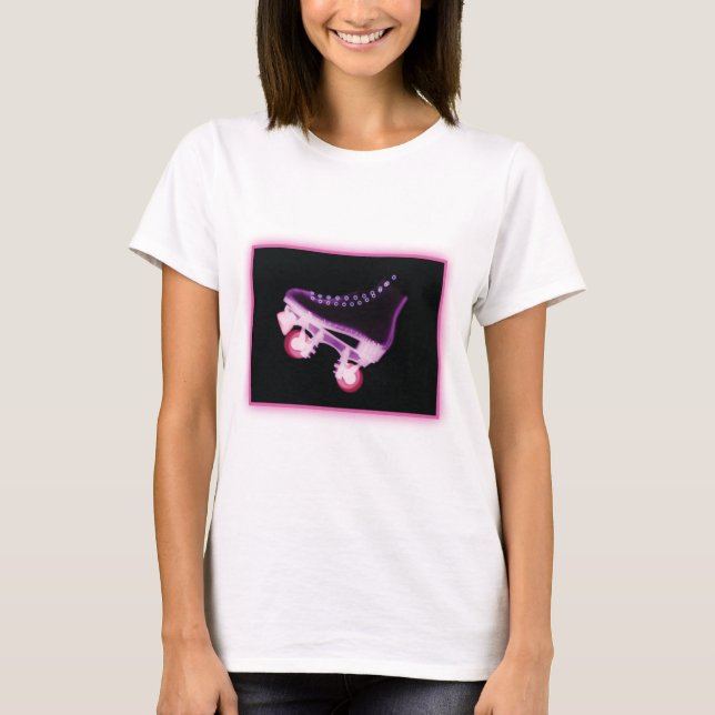 T-shirt Rayon X rose de Rollerskate (Devant)