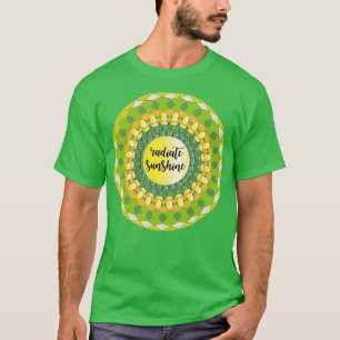 T-shirt Rayonner soleil citation jaune vert brillant manda