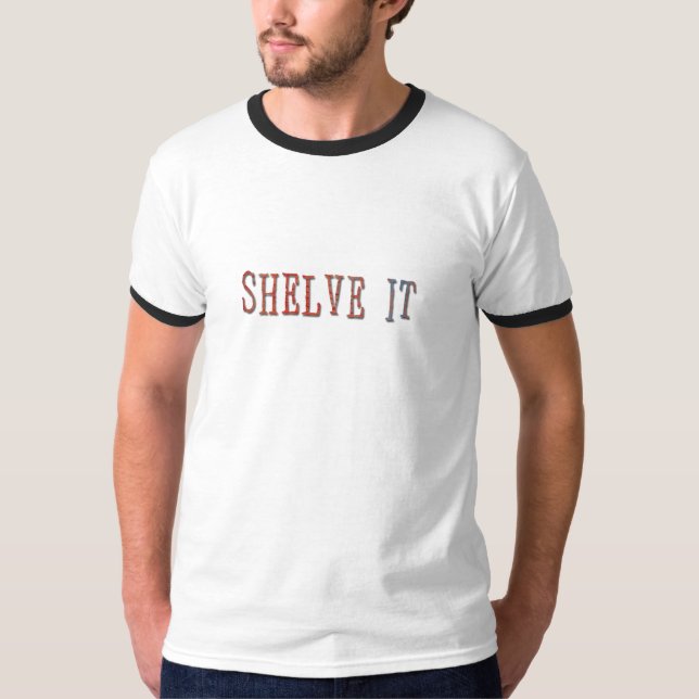 T-shirt Rayonnez-le - conception drôle de bibliothèque (Devant)