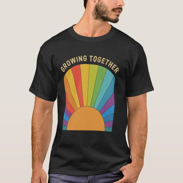 T-shirt Rayons de soleil vibrant avec phrase de motivation (Devant)