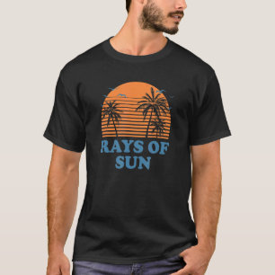 T-shirt Rayons De Sun Beach Citation Motivationnelle Ocean