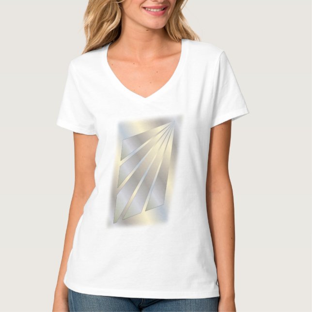 T-shirt Rayons d'or blanc (Devant)