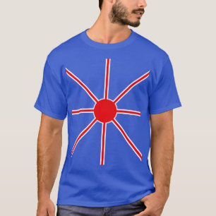 T-shirt Rayons élégants rouges et blancs
