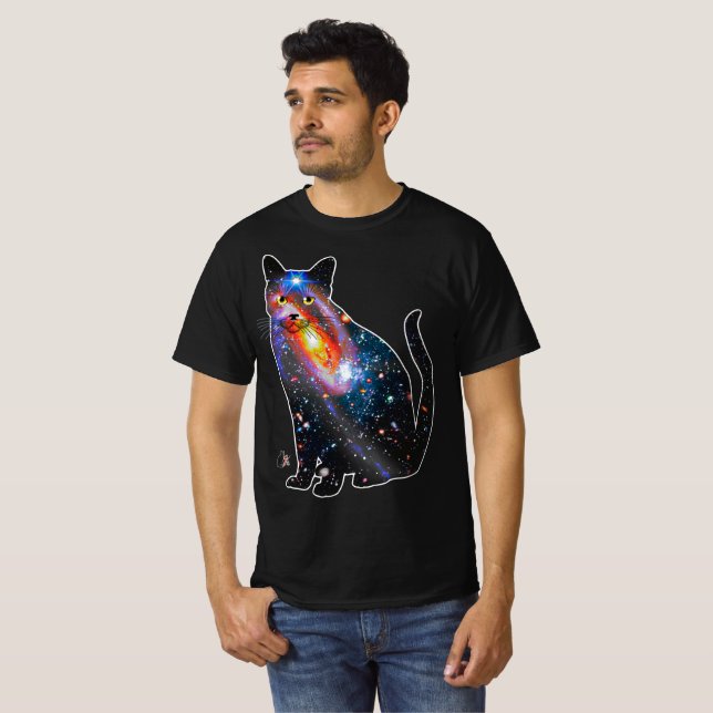 T-shirt Rayons X dans l'espace pour chat (Devant entier)