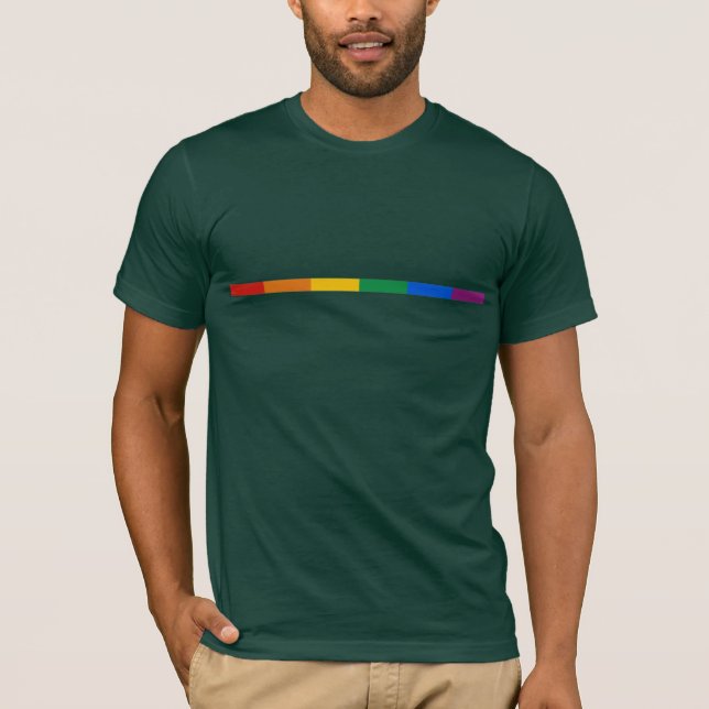 T-shirt Rayure de gay pride (Devant)