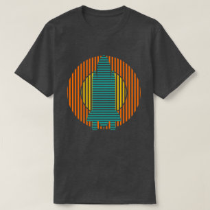 T-shirt rayures de fusée solaire