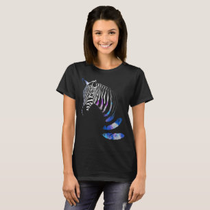 T-shirt Rayures de plumes d'animal de zèbre,