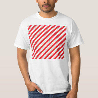 T-shirt Rayures de rouge de sucre de canne