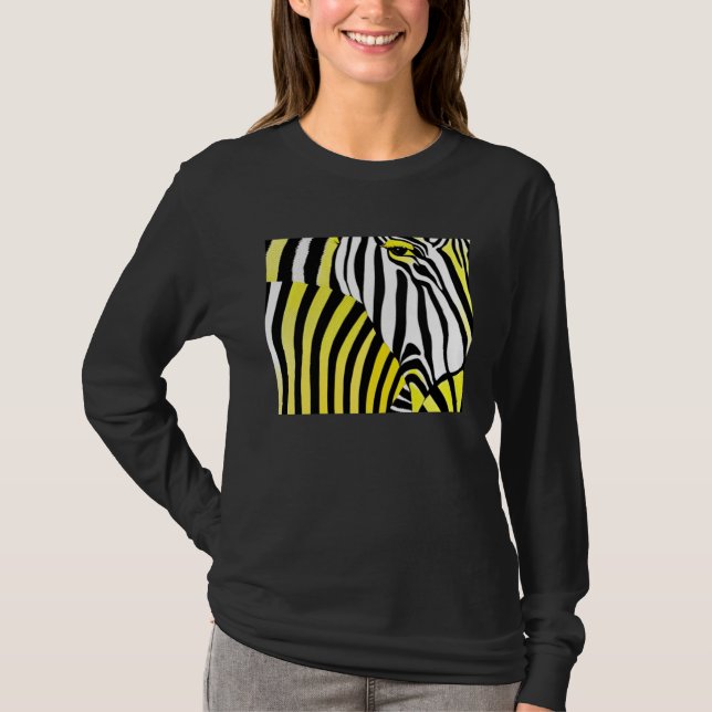 T-shirt Rayures de zèbre (Devant)