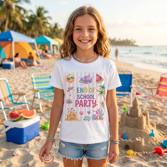 T-Shirt rayures fête de fin d'année scolaire  (Créateur téléchargé)