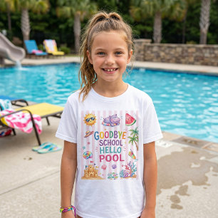 T-Shirt rayures Hello Pool Party