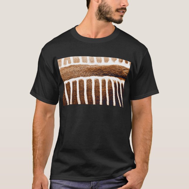T-shirt Rayures Marron_ (Devant)
