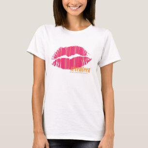 T-shirt Rayures minces magenta