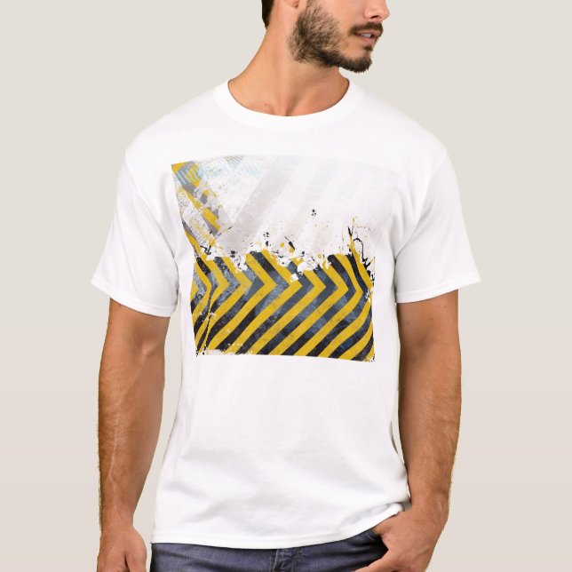 T-shirt Rayures sales de risque (Devant)