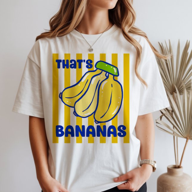 T-Shirt rayures That's Bananas (Créateur téléchargé)