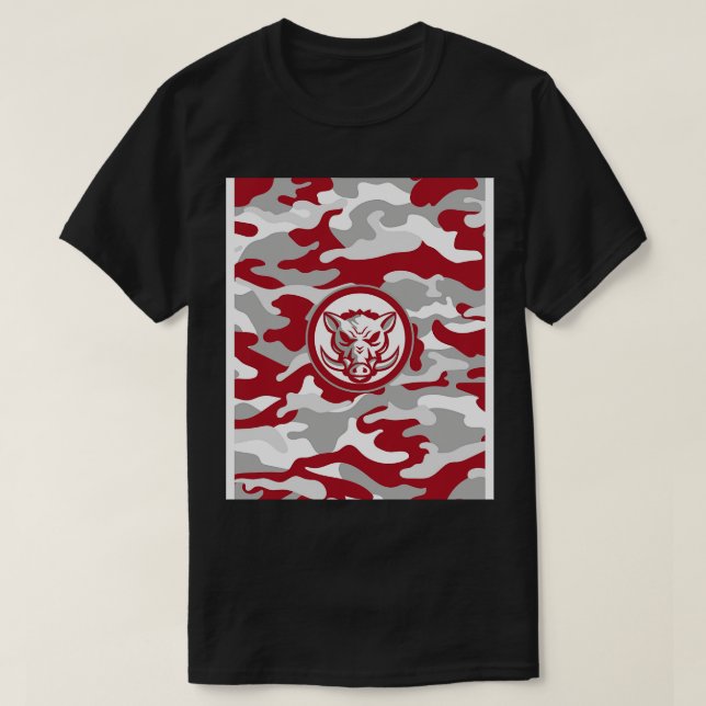 T-shirt Razorback Camo (Design devant)