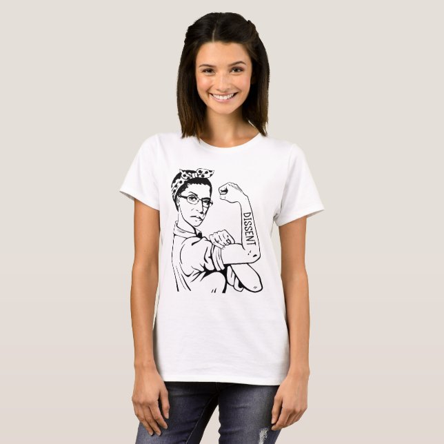 T-shirt RBG notoire incassable - dissidence (Devant entier)