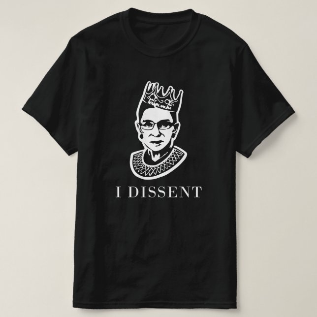 T-shirt RBG notoire - Je désapprouve Ruth Bader Ginsburg (Design devant)