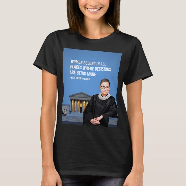 T-shirt RBG Ruth Bader Ginsburg (Devant)