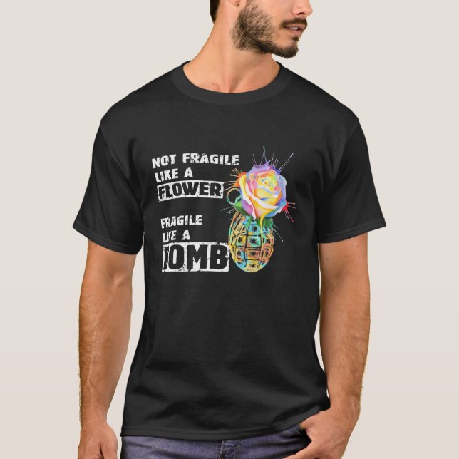 T-shirt RBG Ruth Bader Pas Fragile Comme Une Fleur Fragile (Devant)