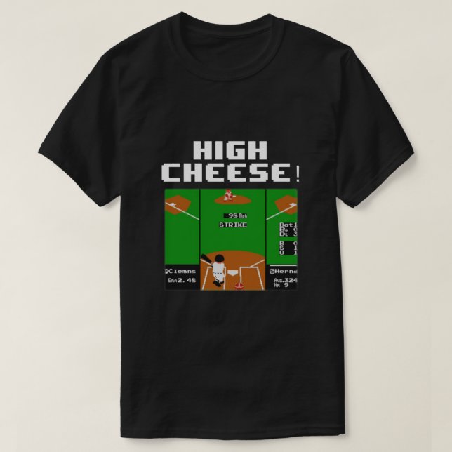 T-shirt RBI Baseball High Cheese Retro Jeu Essentiel (Design devant)