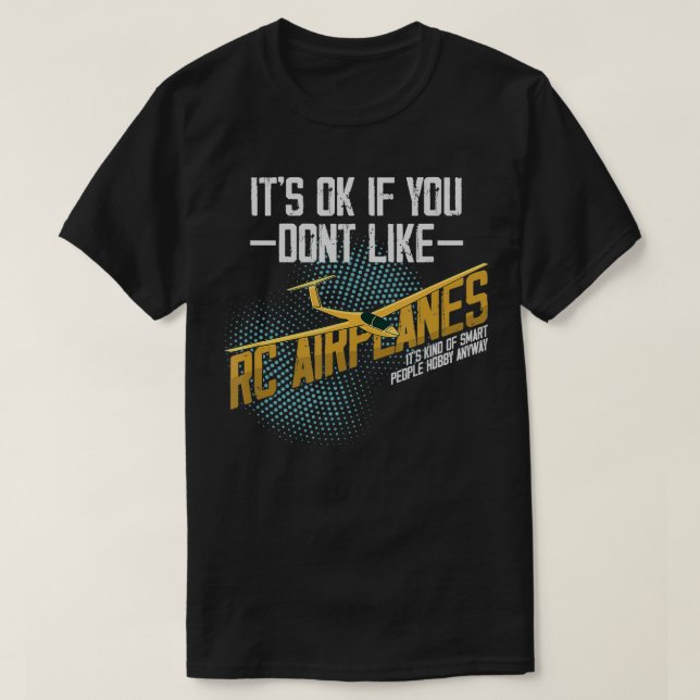 T-shirt RC Airplane Smart Personnes Hobby Radio Contrôlée  (Design devant)