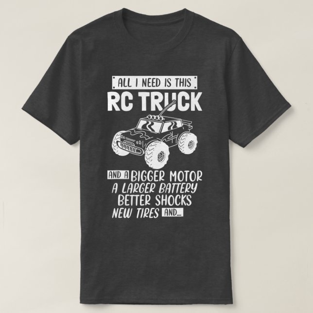 T-shirt RC Camion télécommandé voiture RC voiture de cours (Design devant)