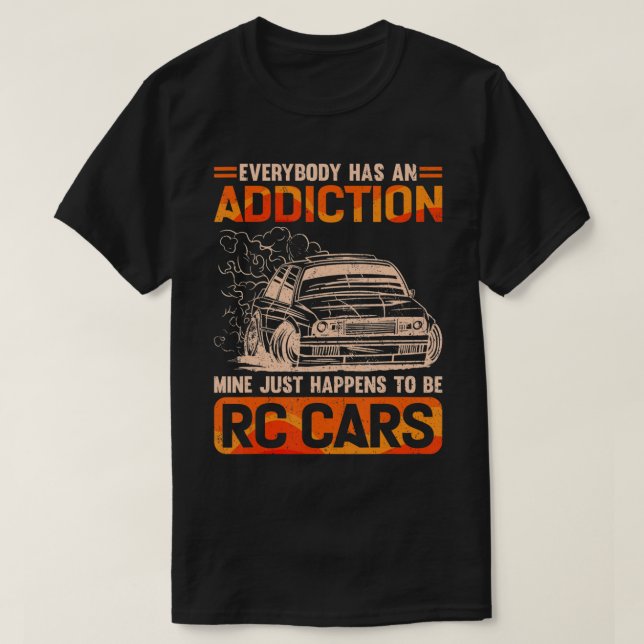 T-shirt RC Cars est ma dépendance Mini Cars Contrôle de co (Design devant)
