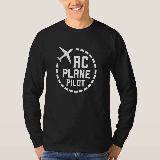 T-shirt Rc Plane Pilote Télécommandé Radio Poste (Devant)