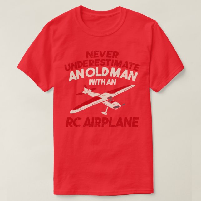 T-shirt RC Plane télécommande contrôle cadeau contrôlé (Design devant)