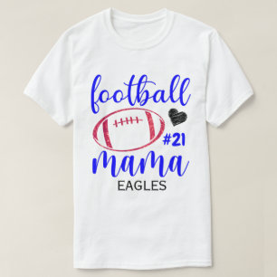 T-shirt RD Chemise de maman de football personnalisée, lyc