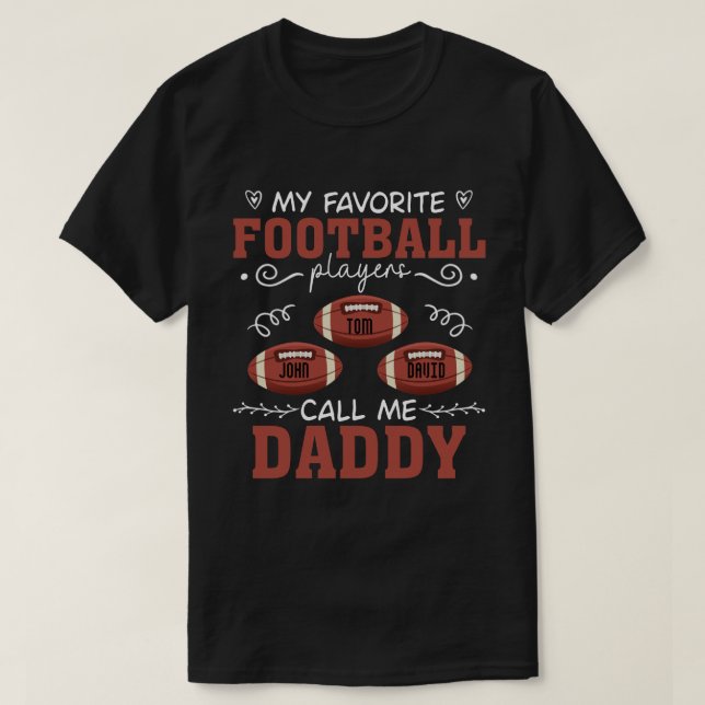 T-shirt RD Football américain personnalisé  (Design devant)