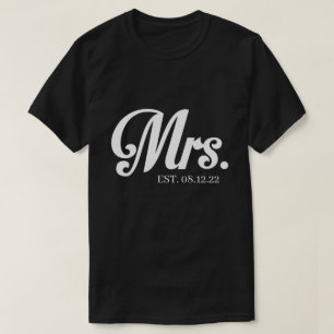 T-shirt RD Personnalisé M. et Mme Shirt, Marié T-