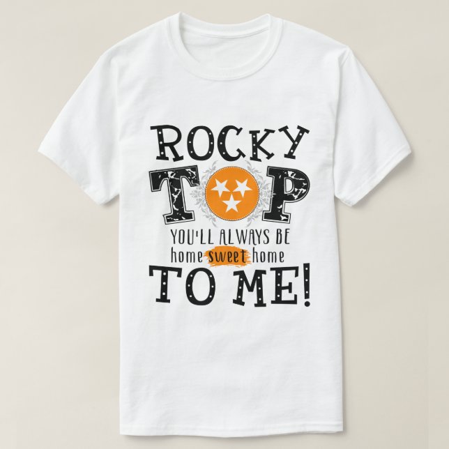 T-shirt RD Rocky Top vous serez toujours à la maison douce (Design devant)