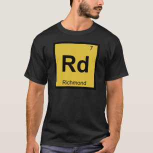 T-shirt Rd - Table périodique de chimie de la Virginie de