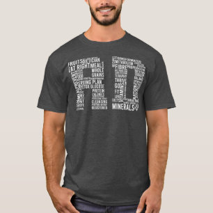 T-shirt RD Words Registered Dietitian Dieticier Food