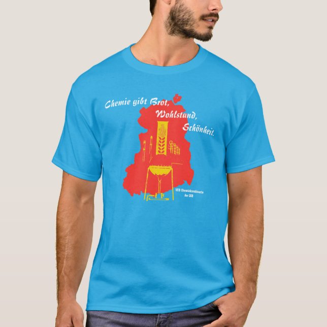 T-shirt RDA conception publicitaire VEB de combinats de (Devant)