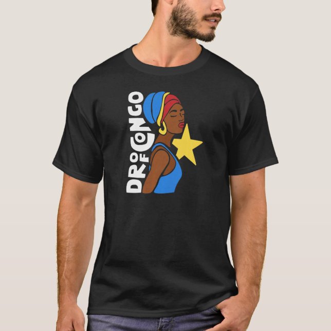T-shirt Rdc République démocratique du Congo Patrimoine af (Devant)