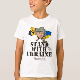 T-shirt Rdos Soutien à l'Ukraine Drapeau Zelensky Rdos