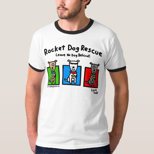 T-shirt RDR - Parr de Todd (3 chiens - avant seulement) (Devant)