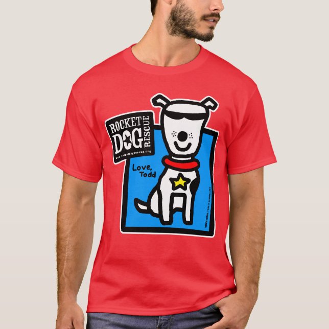 T-shirt RDR - Parr de Todd (chien blanc) (Devant)