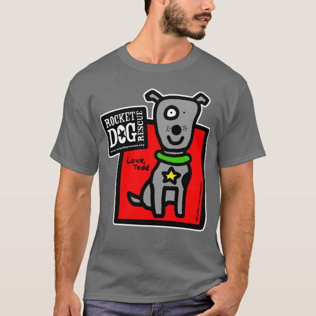 T-shirt RDR - Parr de Todd (chien gris) (Devant)