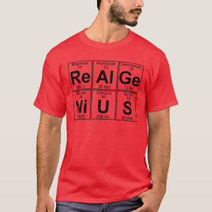 T-shirt Re-Al-GE-Ni-U-s (vrai génie) - complètement
