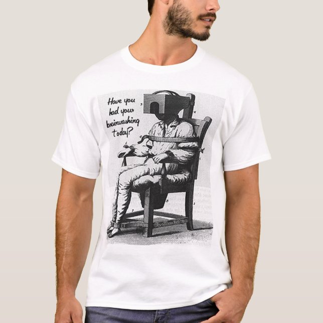T-shirt RE-EVOLUTION soumettant à un lavage de cerveau (Devant)