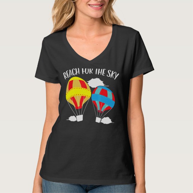 T-shirt Reach For The Sky Hot Air Balloon  Balloon Ride (Devant)
