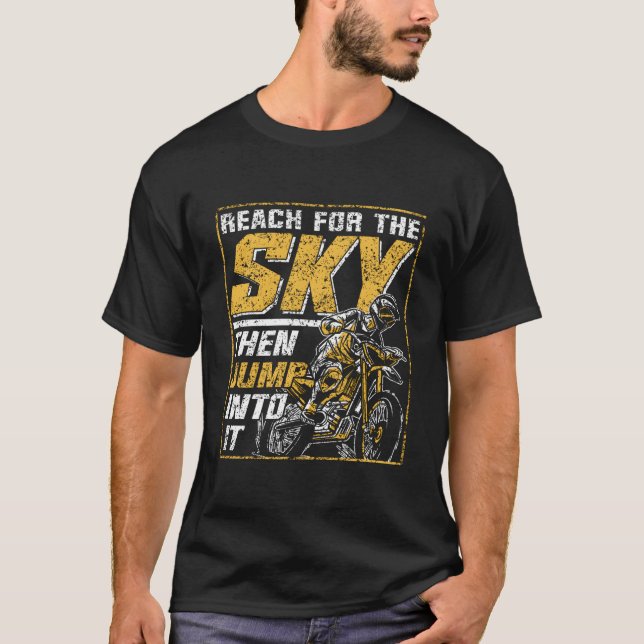 T-shirt Reach For The Sky Then Jump Into It Rider Riding M (Devant)